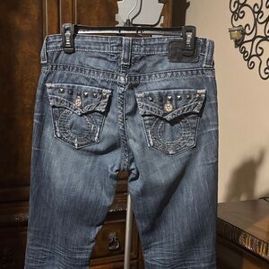 Big Star Women's Blue Studded Boot Cut Jeans